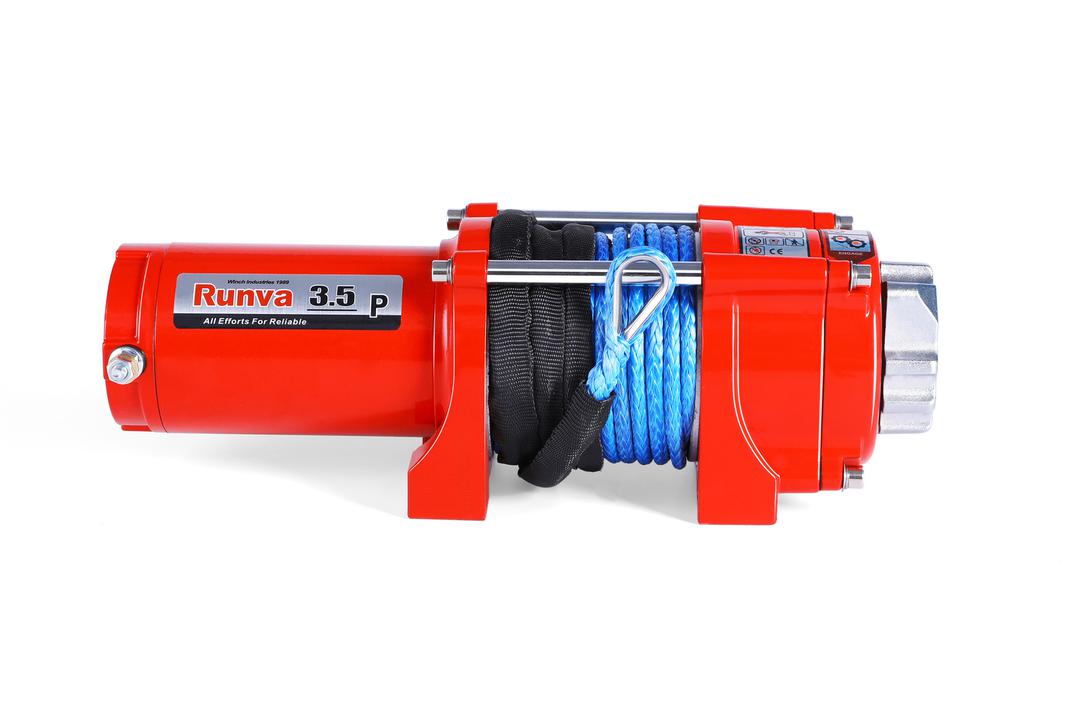 Runva 3.5P ATV Winch 24V 3500lb W/Synthetic Rope 35P24VD
