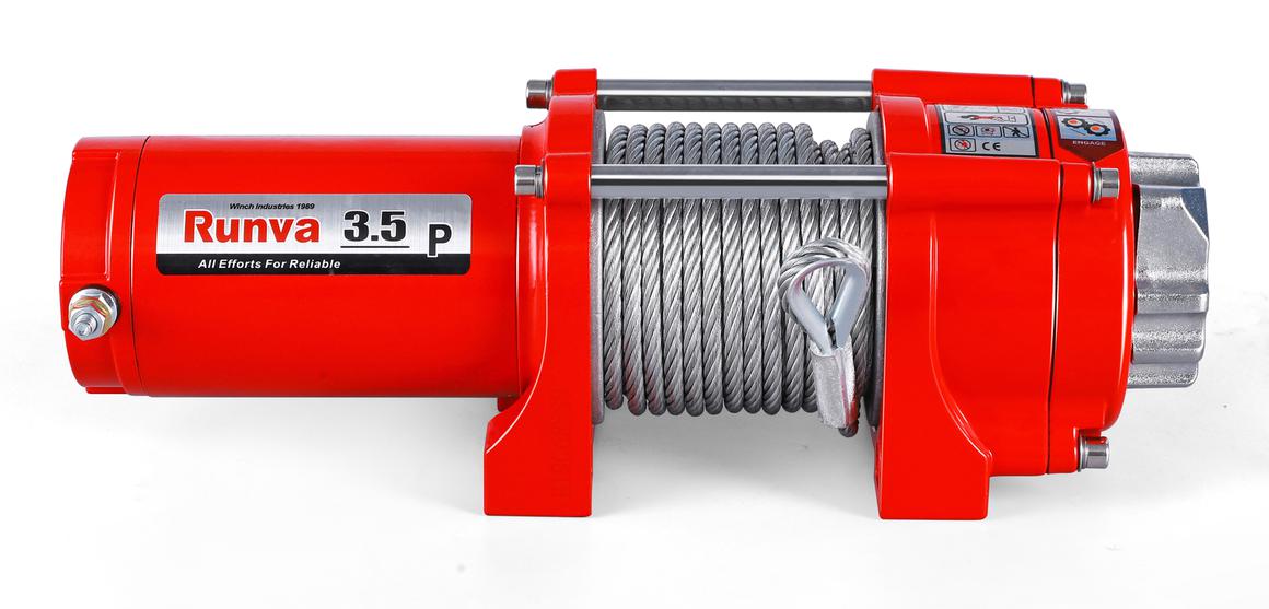 Runva 3.5P ATV Winch 12V 3500lb W/Steel Cable 35P12VS