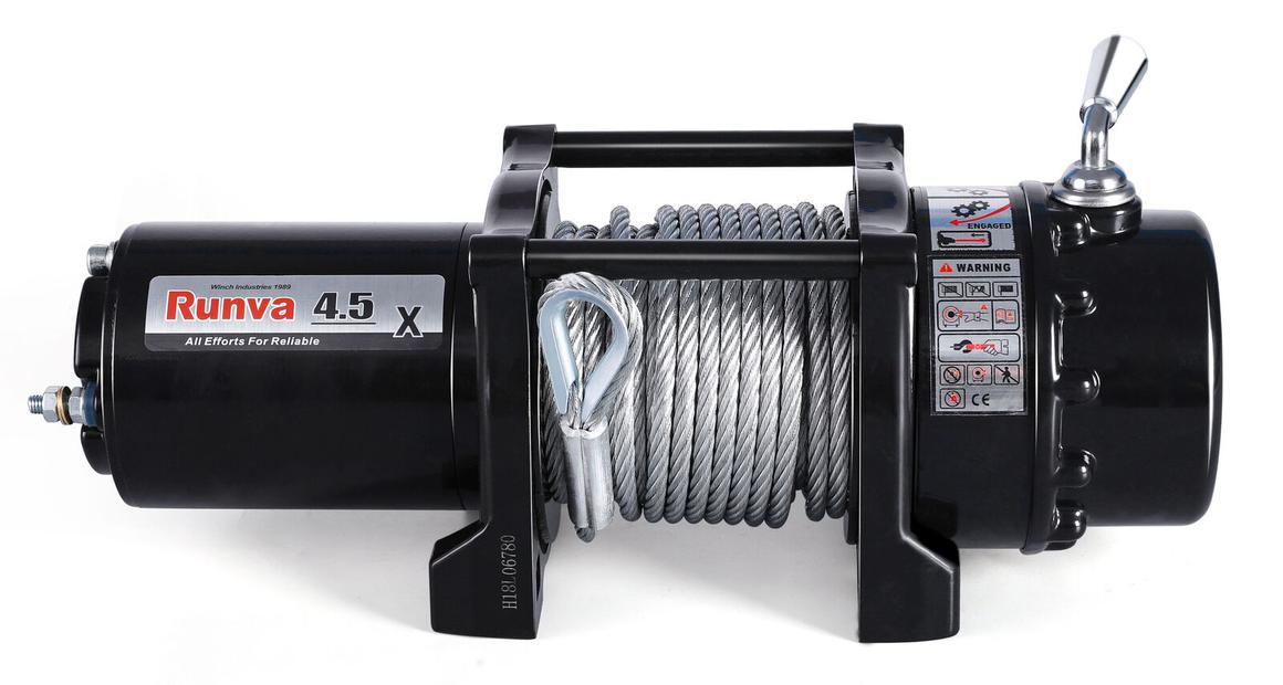 Runva 4.5X ATV Winch 12V 4500lb W/Steel Cable 45X12VS
