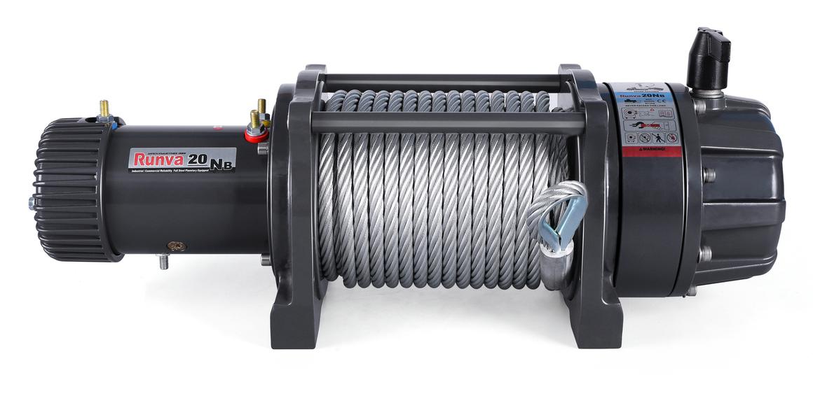 Runva EWB20000 Premium 4X4 Winch 24V 20000lb W/Steel Cable IP67 Protection EWB2000024VS