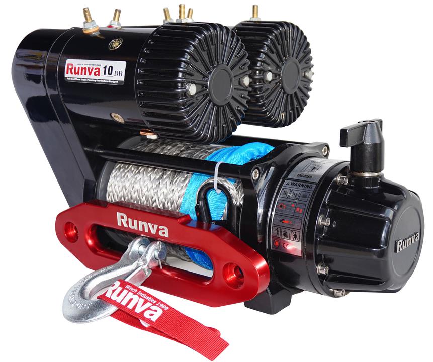 Runva EWS10000 Premium 4X4 Winch 24V 10000lb W/Synthetic Rope IP67 Protection EWS1000024VD
