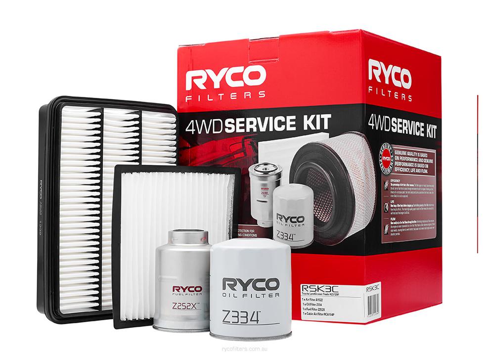 Ryco Filter Service Kit 4x4 RSK3C