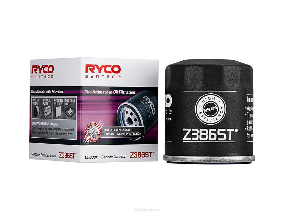 Ryco Syntec Oil Filter Z386ST