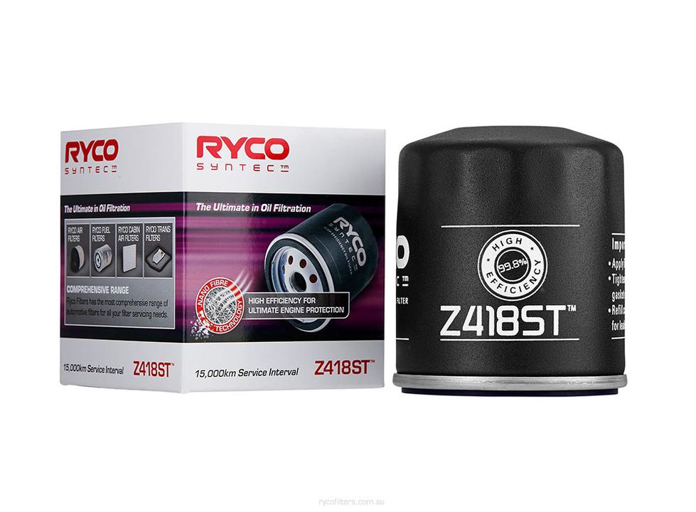 Ryco Syntec Oil Filter Z418ST