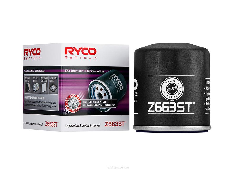 Ryco Syntec Oil Filter Z663ST