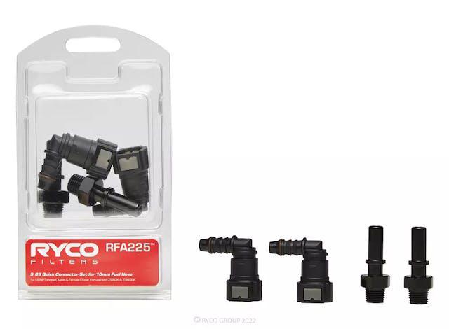 Ryco Quick Connector Fuel Hose 9.89 Twin Pack RFA225