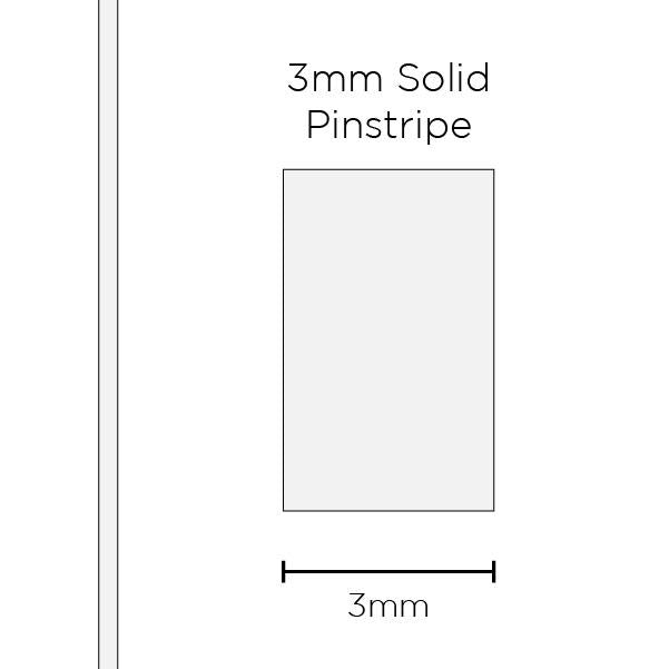 SAAS Pinstripe Solid White 3mm x 10m 1102
