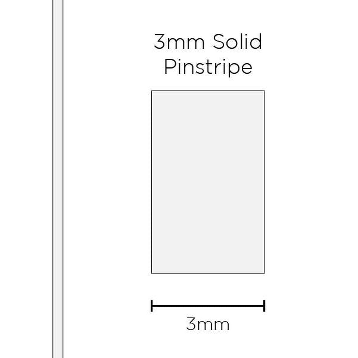 SAAS Pinstripe Solid White 3mm x 10m 1102