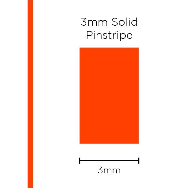 SAAS Pinstripe Solid Orange 3mm x 10m 1118