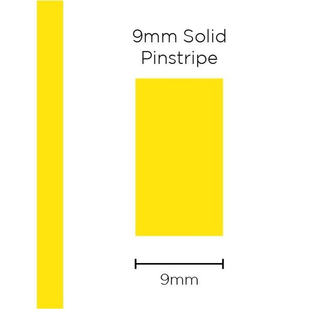 SAAS Pinstripe Solid Yellow 9mm x 10m 11317