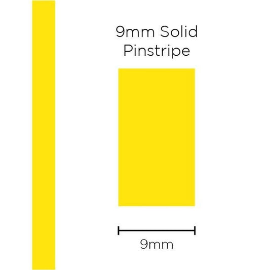 SAAS Pinstripe Solid Yellow 9mm x 10m 11317