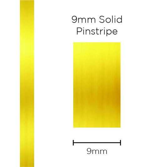 SAAS Pinstripe Solid Gold Mylar 9mm x 10m 11398