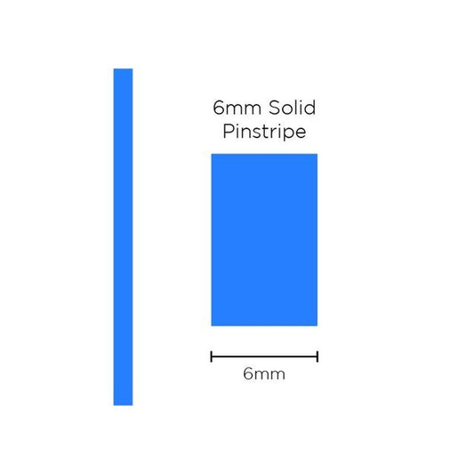 SAAS Pinstripe Solid Medium Blue 6mm x 10m 1204