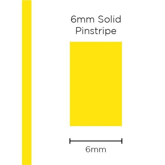 SAAS Pinstripe Solid Yellow 6mm x 10m 1217