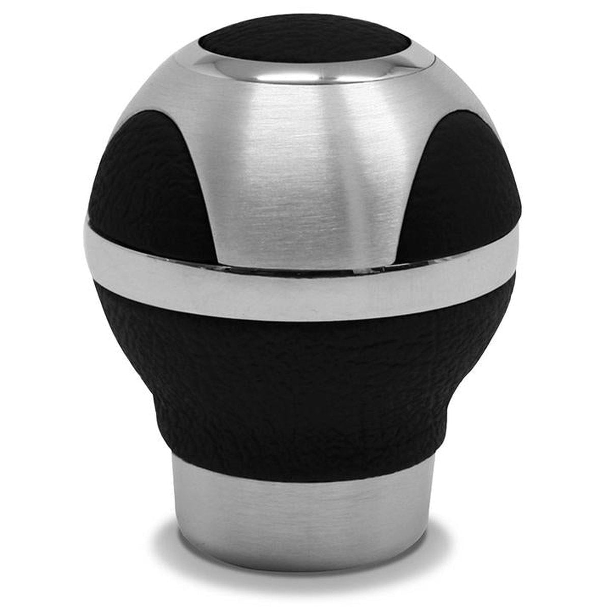 SAAS Gear Knob - Leather Black/Alloy Insert 20424B