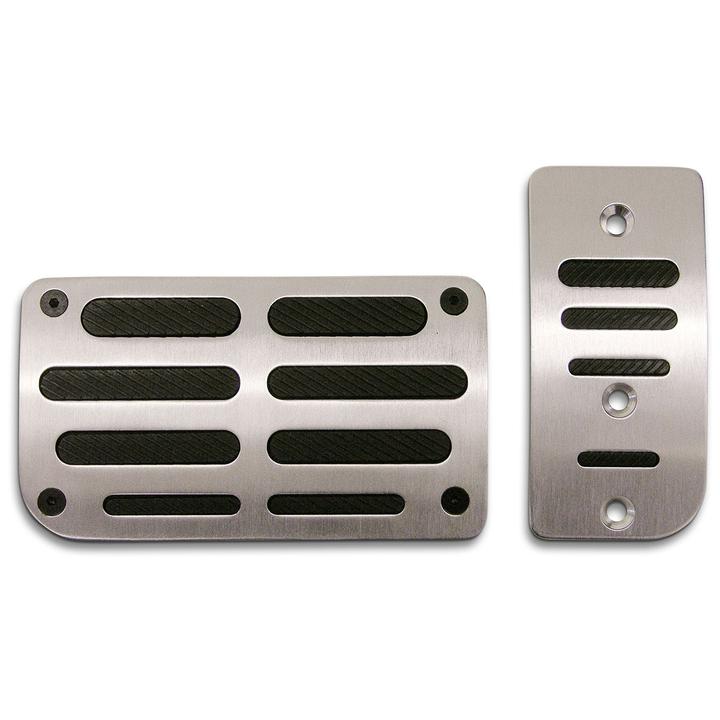 SAAS Pedal Pad Kit Auto - Aluminium Black Slots 23123BA