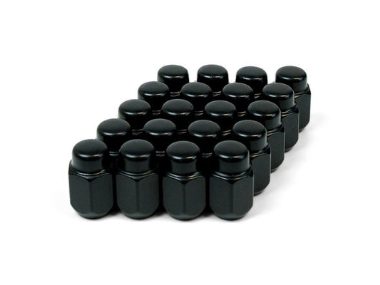 SAAS Wheel Nut Acorn Taper M12x1.25 Black 35mm (20 Pack) 23525BBC