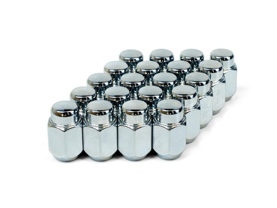 SAAS Wheel Nut Acorn Bulge 7/16"" Chrome 35mm (20 Pack) 33530B
