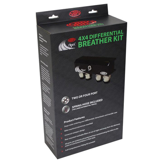 SAAS Diff Breather Kit 4 Port fits Toyota/Nissan/Mitsubishi DB1001
