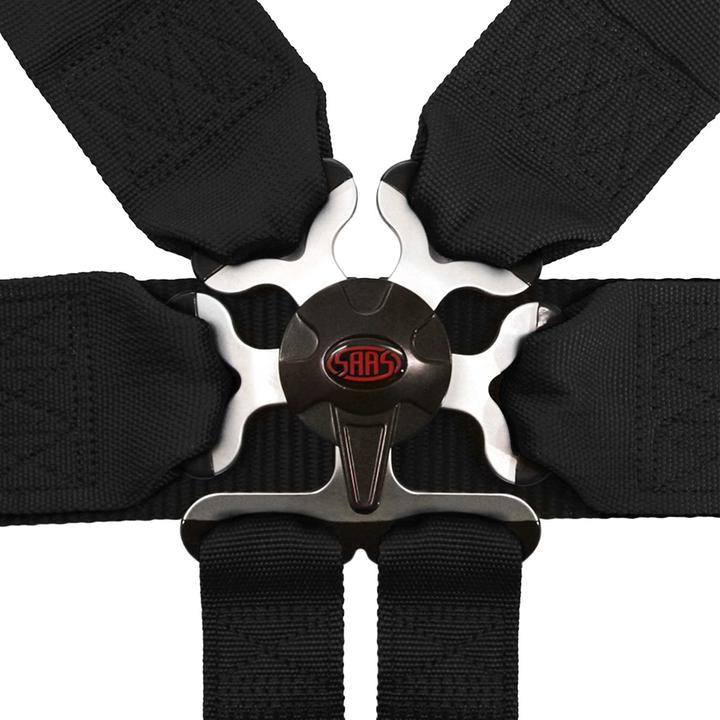 SAAS Racing Harness 6 Point FIA Approved (Black) R1006B