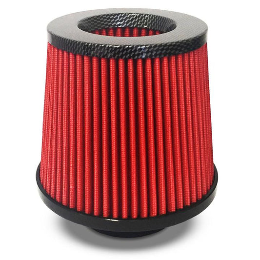 SAAS Pod Filter Red Urethane Carbon Top 76mm SF1223