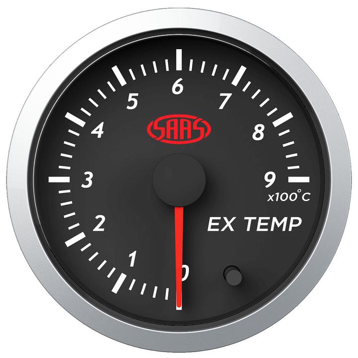 SAAS Street Series 2-1/16"" Exhaust Temp Gauge 0-900 Black SG21240
