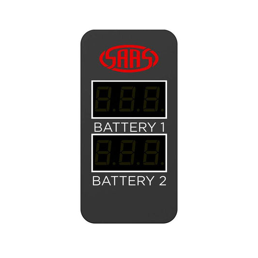 SAAS Dual Volt Digital Switch Gauge 8-18V (Suits Nissan) 39x23mm SG81513