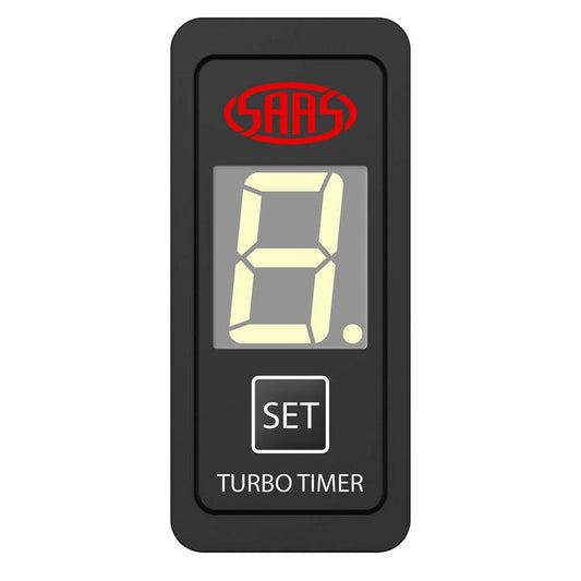 SAAS Turbo Timer Digital Switch Gauge Auto (Suits Carling) 49x23mm SG81804