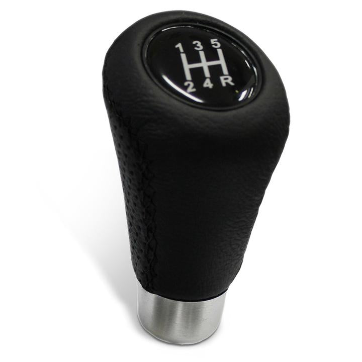 SAAS Gear Knob - Leather Black/Black Stitch SGKBL