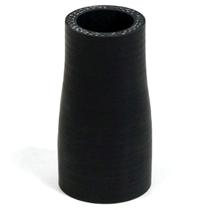 SAAS Silicone Straight Reducer 25 x 38 x 76mm Black SSH253876