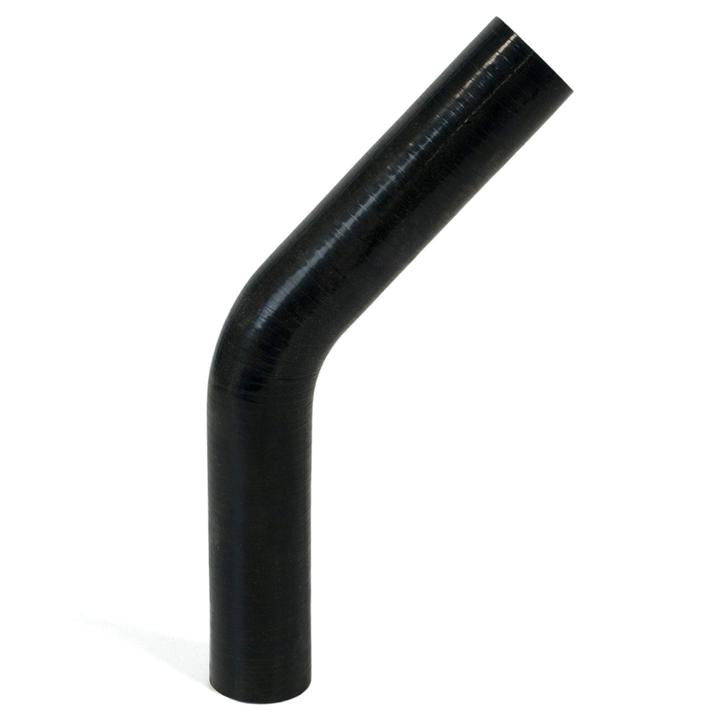 SAAS Silicone 45 Degree Hose 38 x 38mm Black SSH453838