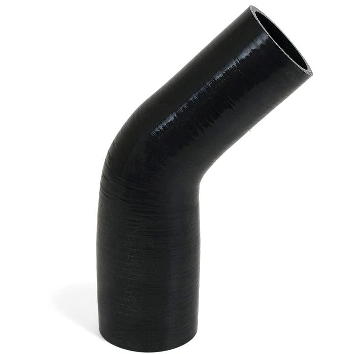SAAS Silicone 45 Degree Reducer 51 x 63mm Black SSH455163