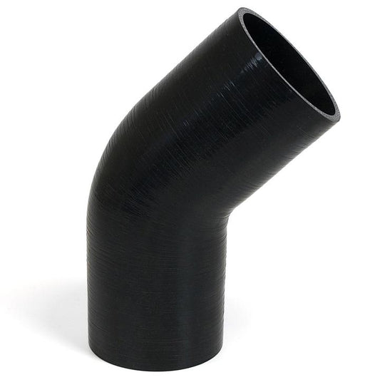 SAAS Silicone 45 Degree Hose 89 x 89mm Black SSH458989