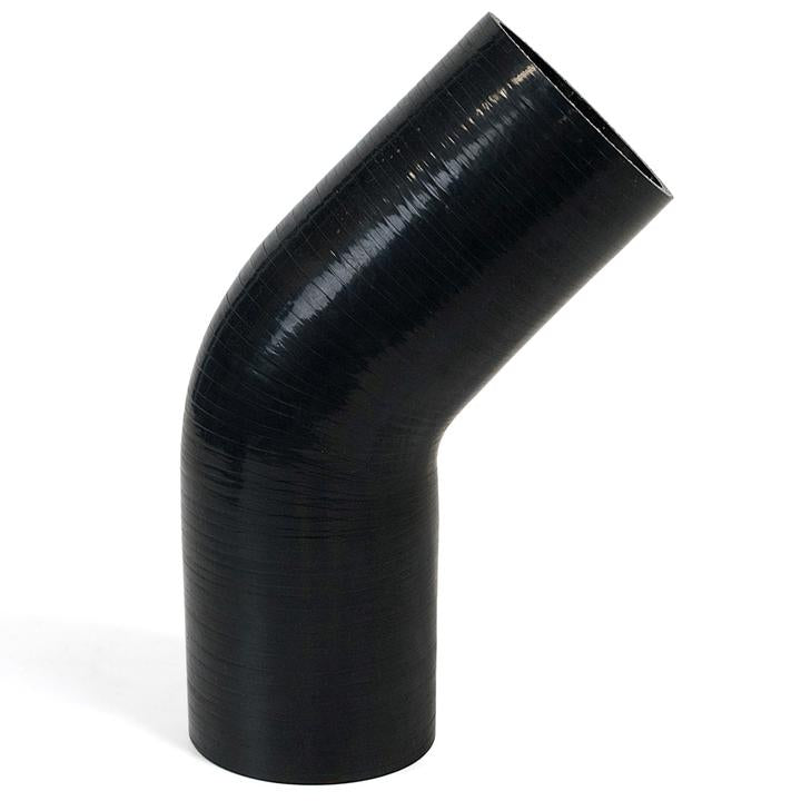 SAAS Silicone 45 Degree Reducer 76 x 102mm Black SSH4576102