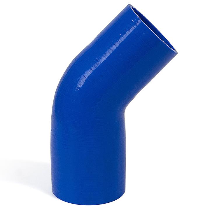 SAAS Silicone 45 Degree Reducer 76 x 89mm Blue SSH457689E