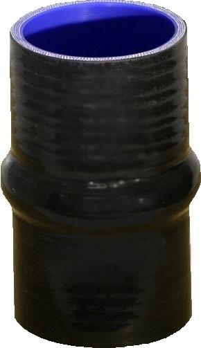 SAAS Silicone Straight Hose Hump 63 X63 X120mm Black SSH6363