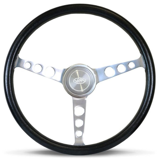 SAAS Steering Wheel Classic Poly Polished Alloy 380mm SW702PAPH