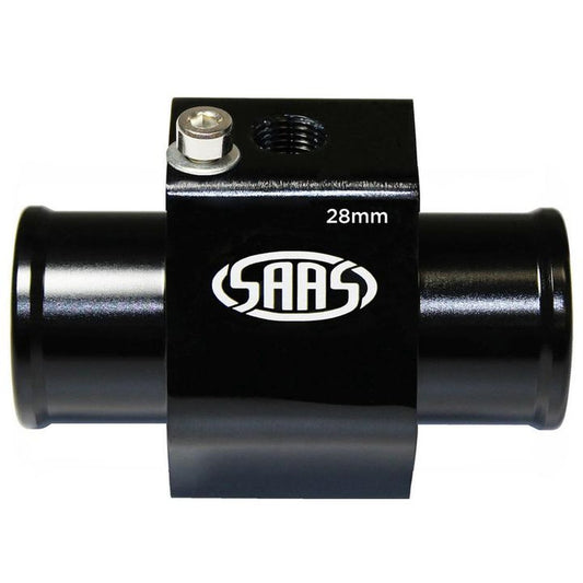 SAAS 28mm Water Temp Hose Adapter Black SWTA28B