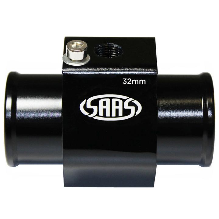 SAAS 32mm Water Temp Hose Adapter Black SWTA32B