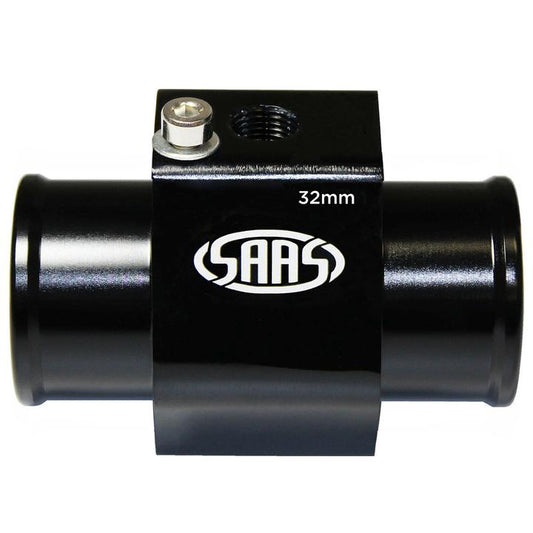 SAAS 32mm Water Temp Hose Adapter Black SWTA32B