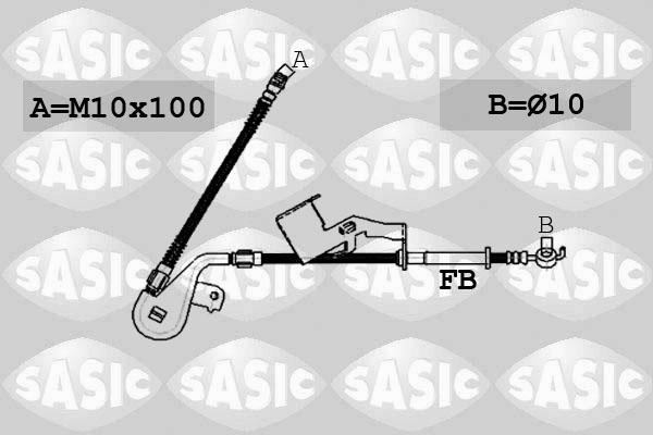 SASIC Brake Hose Front RH 06 19 6600030