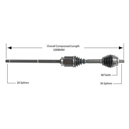 CV Shaft Front RH DTA564 (Ref Protex PSA564)