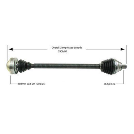 CV Shaft Front RH DTA637 (Ref Protex PSA637)