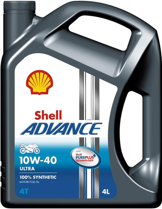 Shell Advance 4T Ultra 10W40 Oil SN/MA2 4L