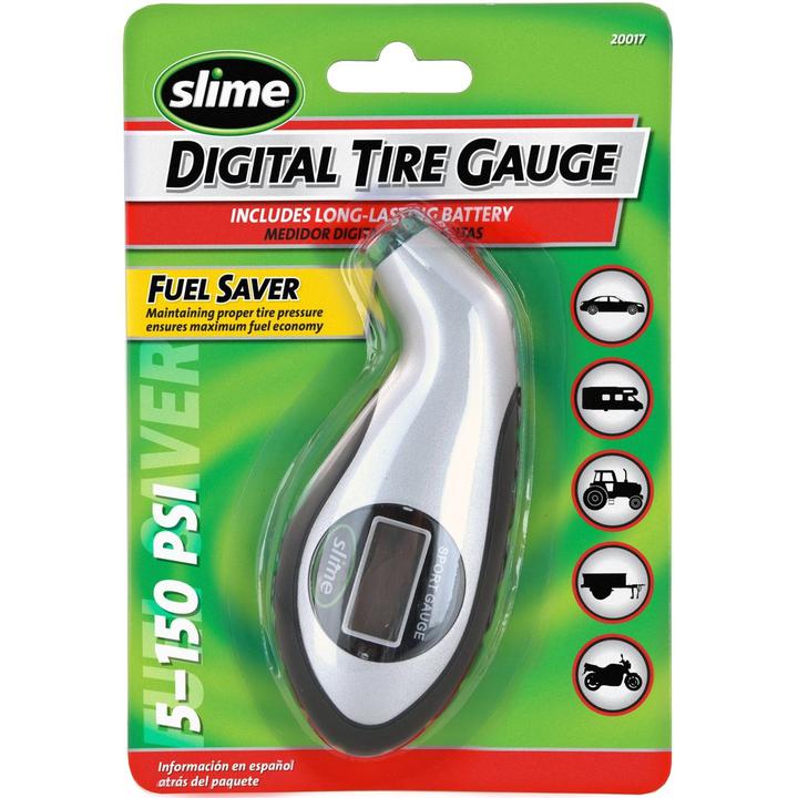 Slime Digital Sports Tyre Pressure Gauge 5-150 PSI 20017