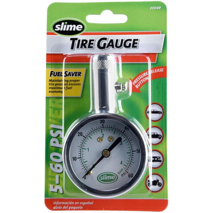 Slime Large Tyre Pressure Gauge 5-60 PSI 20049