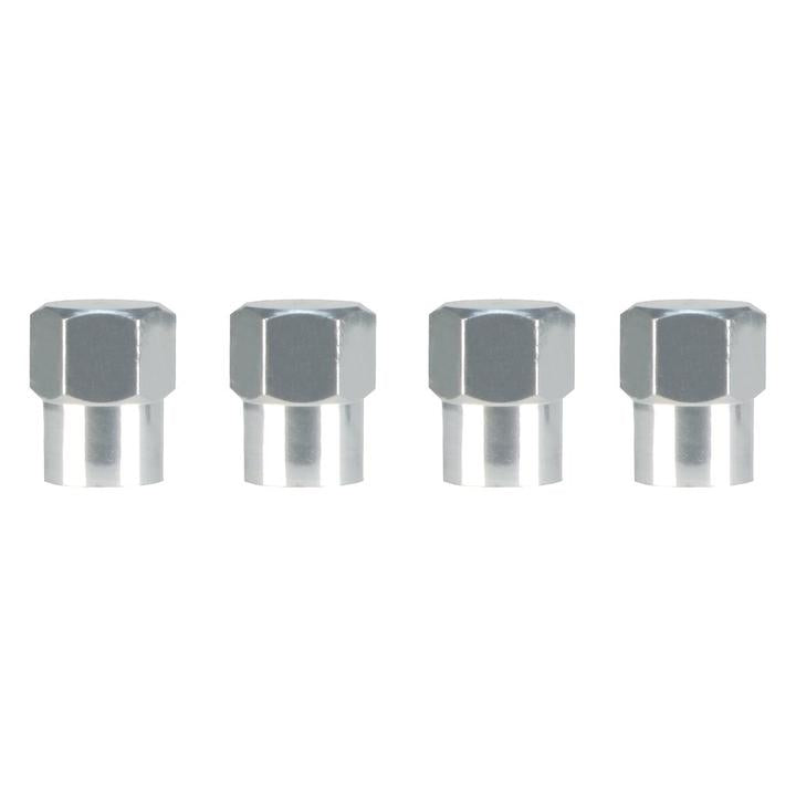Slime Valve Caps Chrome Hex-Head (Pack of 4) 2048A