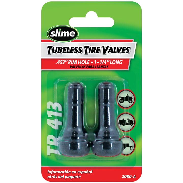 Slime Tubeless Tyre Valves (2 Pack) 2080-A