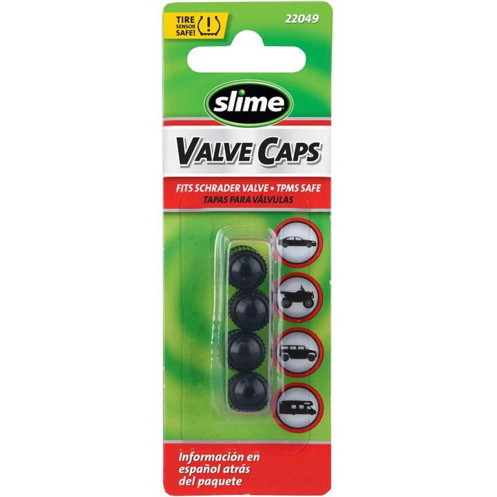 Slime Valve Caps Black (4 Pack) 22049