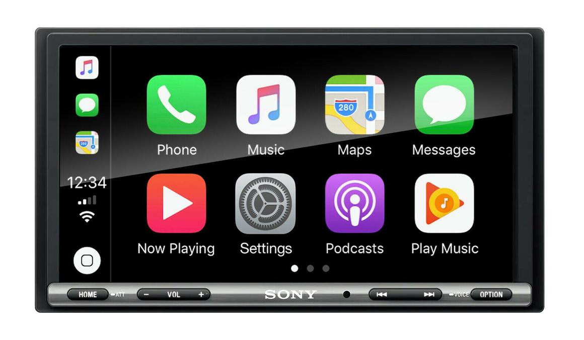 SONY XAV-AX3000 6.95" Apple CarPlay/Android Auto Receiver with Bluetooth